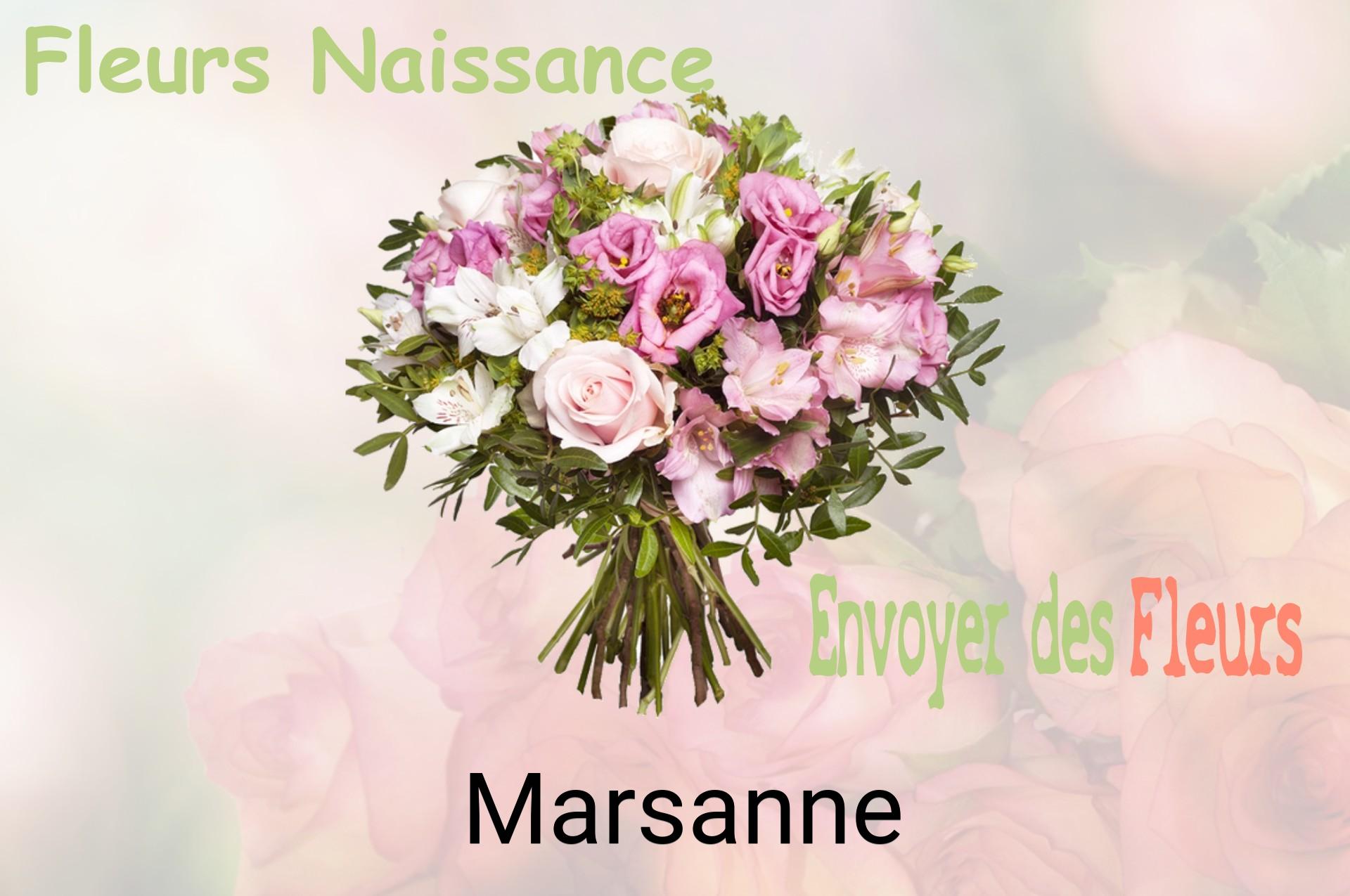 Bouquet de fleurs de naissance livré à Marsanne